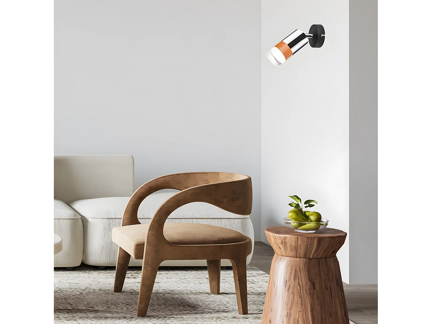 Candeeiro Aurora, Prata, 19x19x8 cm, Seven Design