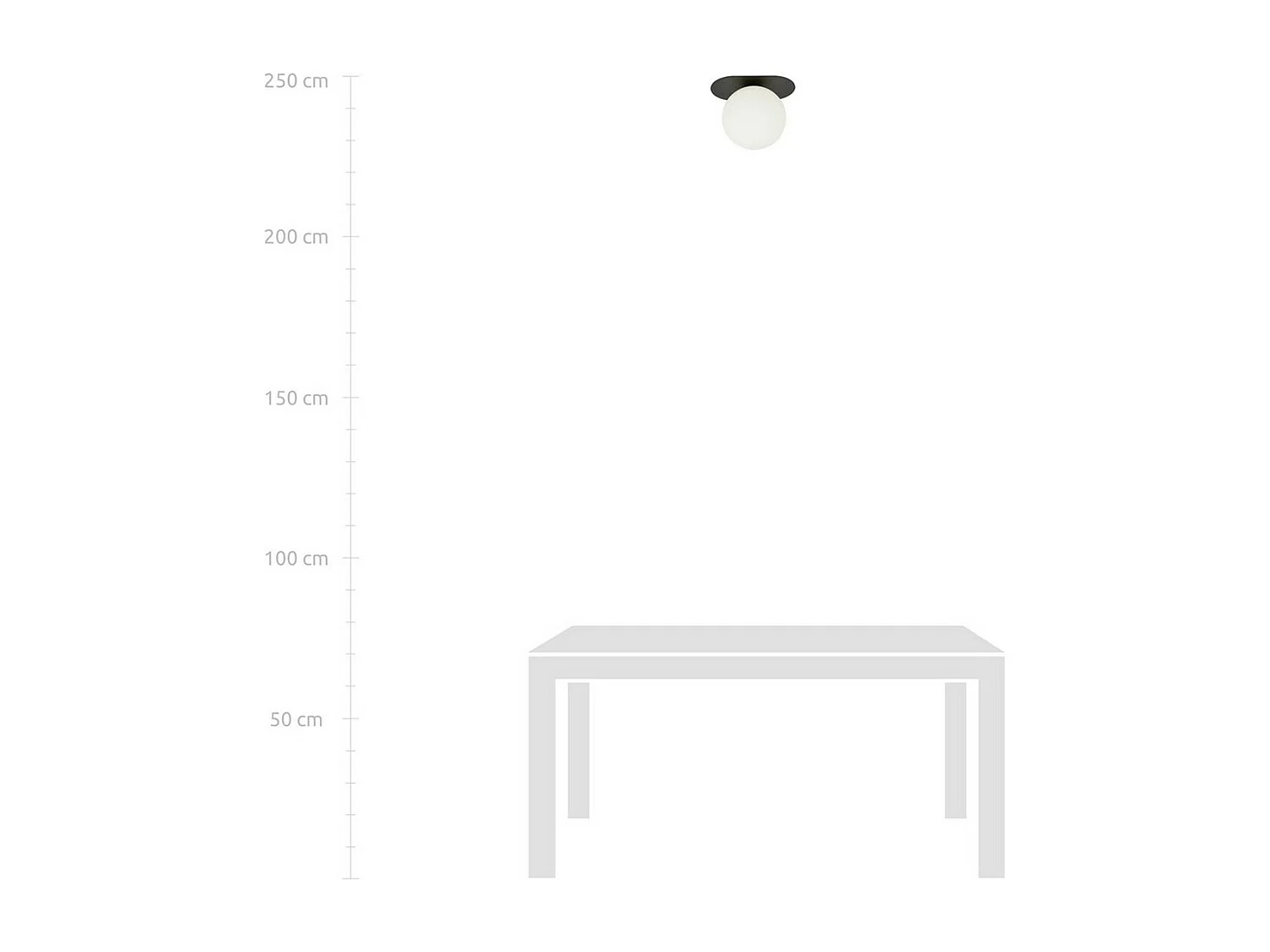 Candeeiro de Teto Plaza, Preto, 20x18x14 cm, Seven Design