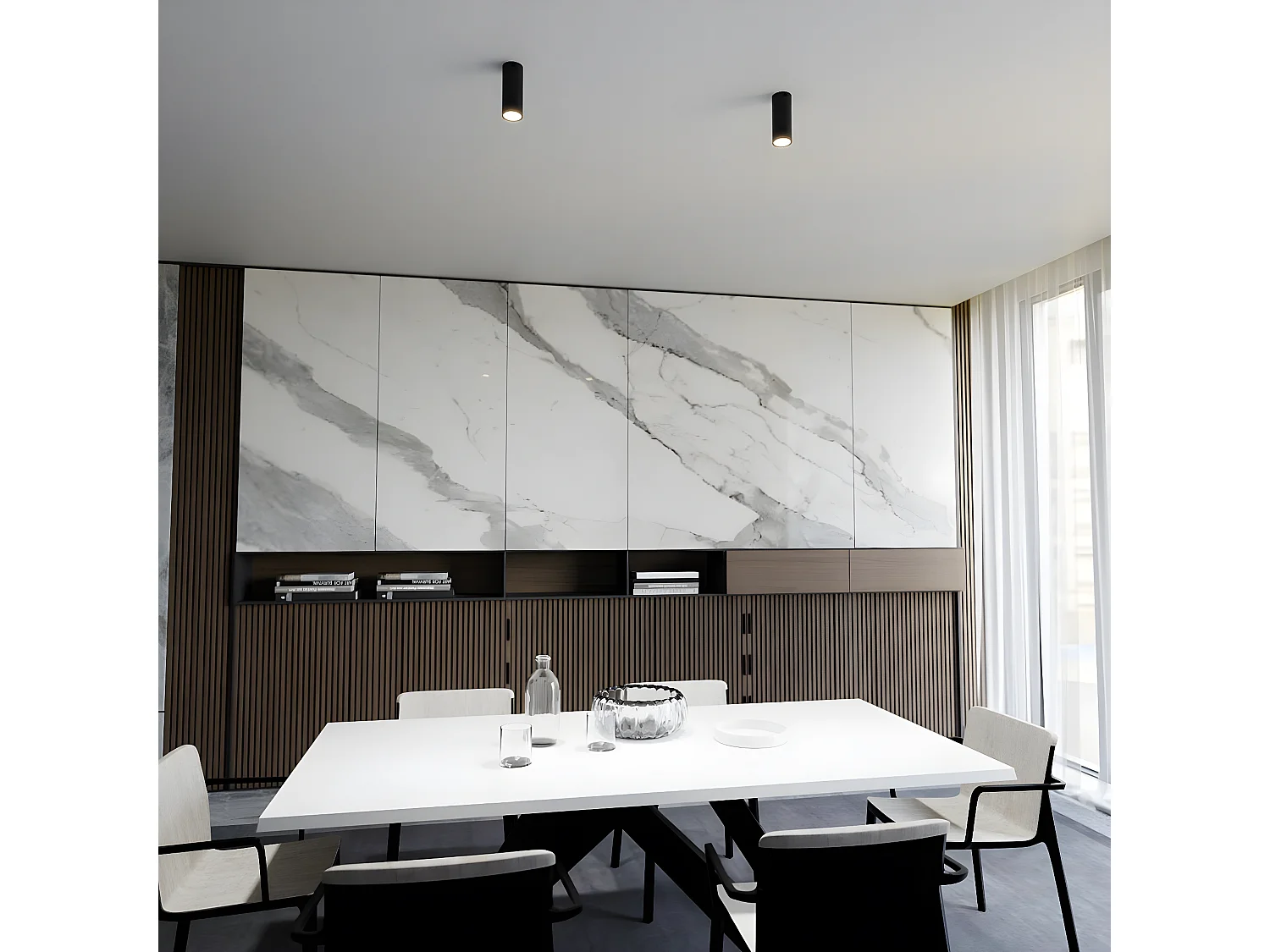 Applique Eveline 8, Marron, 40,5x8x11,5 cm, Seven Design