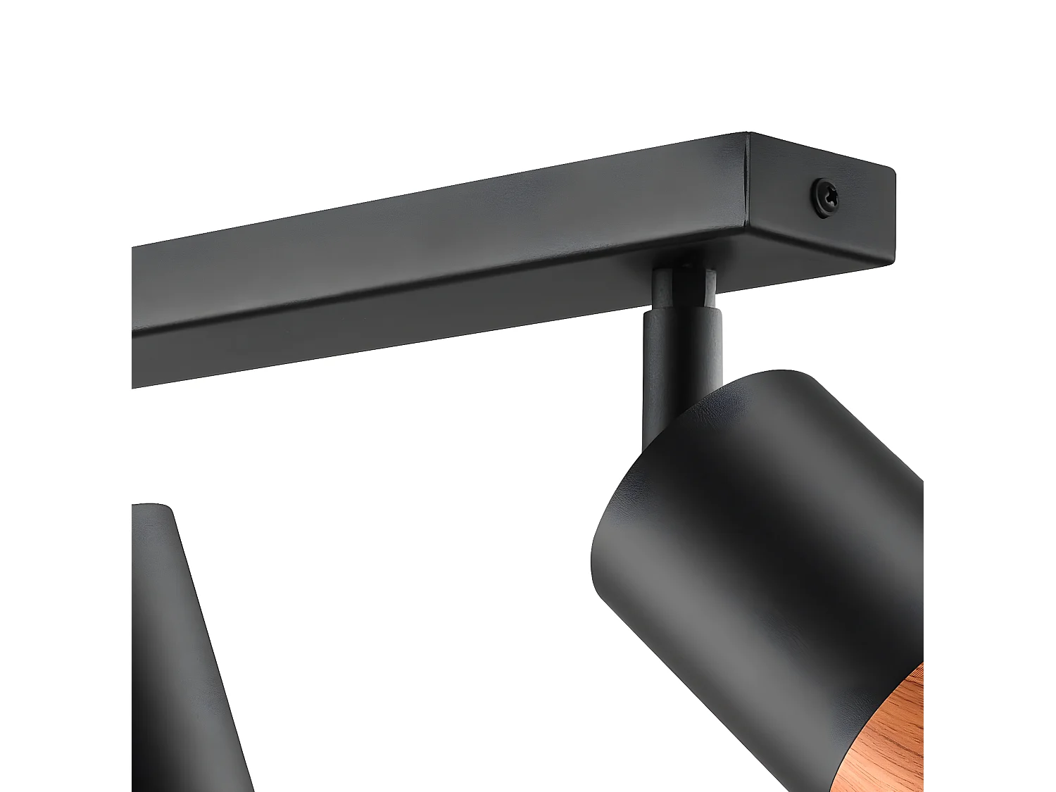 Plafonnier Aurora, Noir, 45x19x19 cm, Seven Design