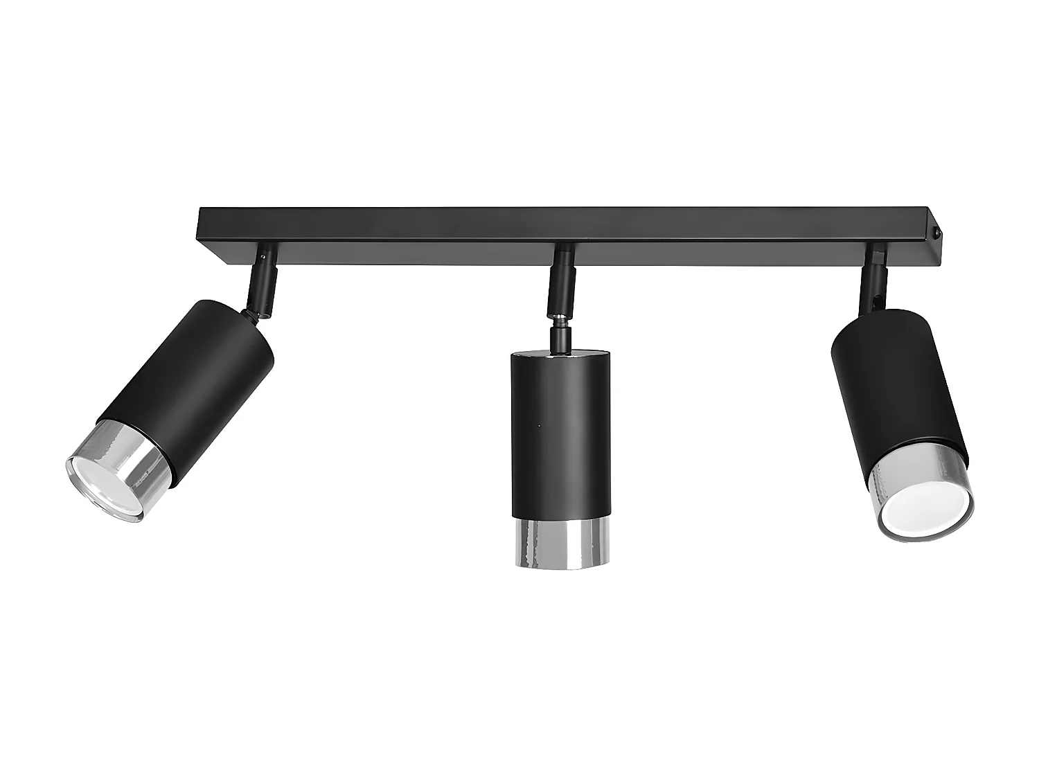 Plafonnier Hiro 10, Noir, 45x19x6 cm, Seven Design