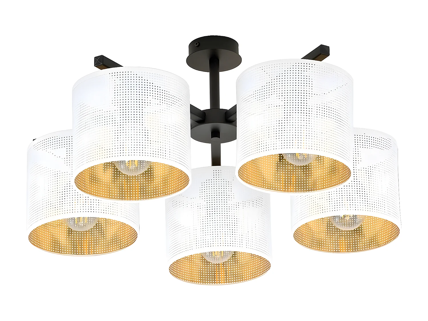 Candeeiro de Teto Jordan, Branco, 55x31x55 cm, EPIKASA