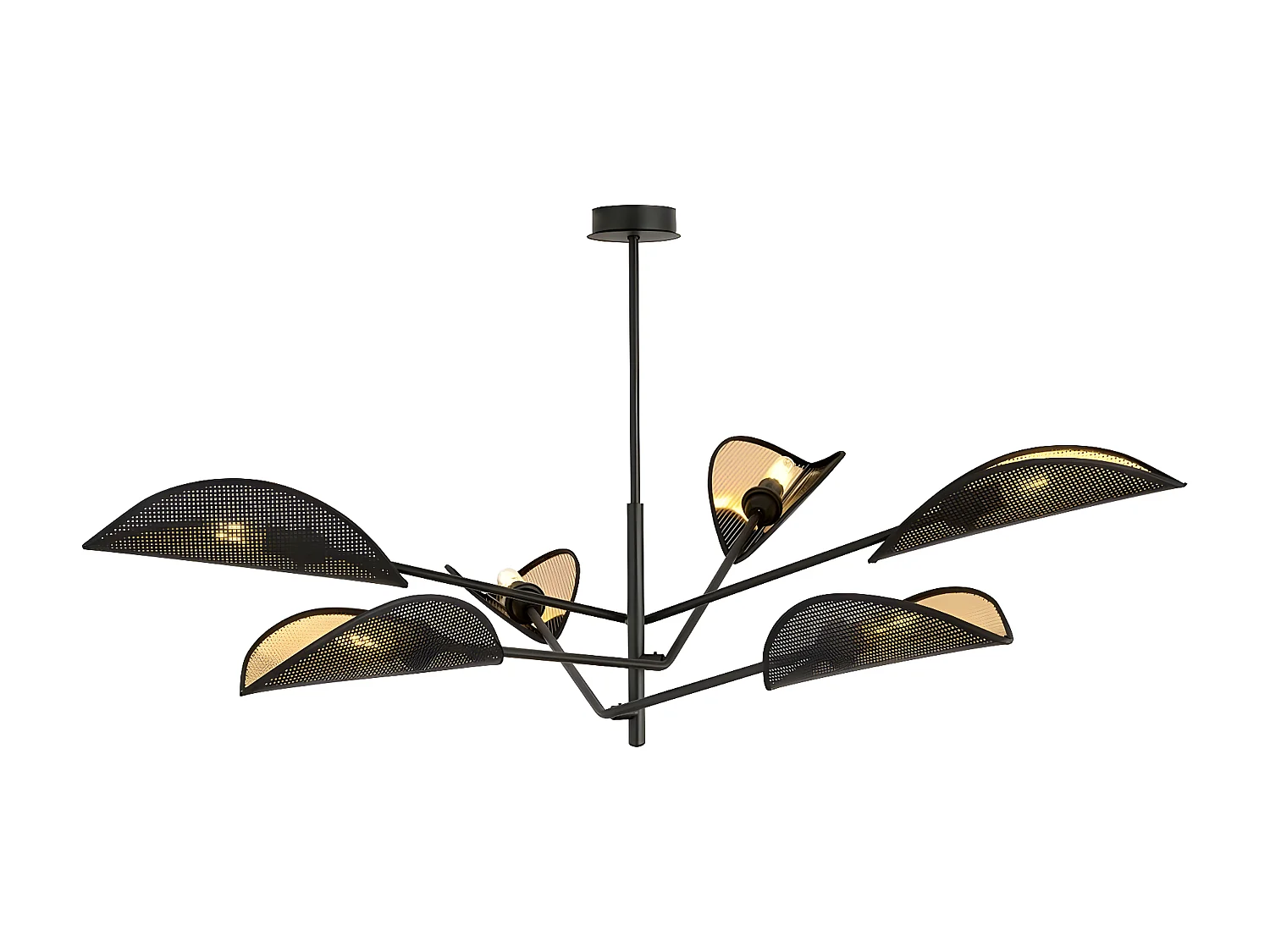 Candeeiro Suspenso Vene, Preto, 102x51x102 cm, EPIKASA