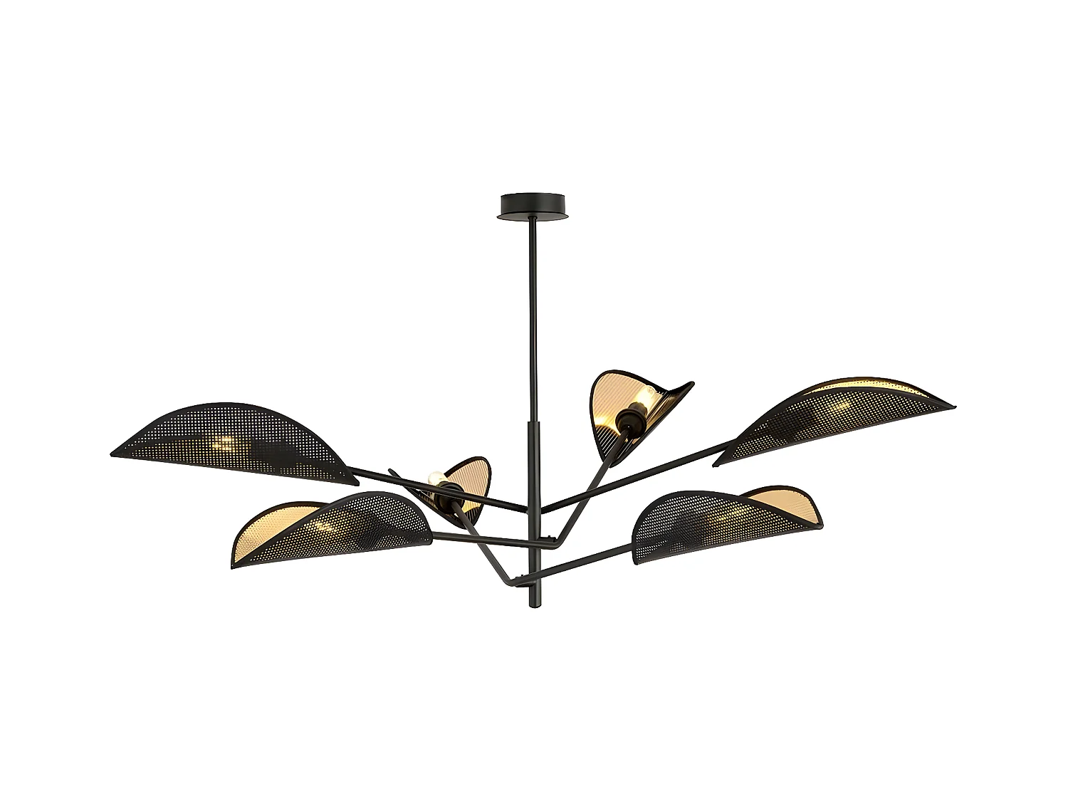 Candeeiro Suspenso Vene, Preto, 102x51x102 cm, EPIKASA