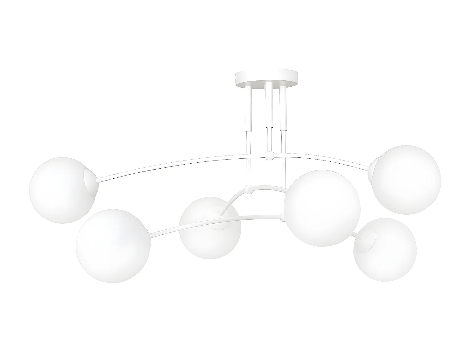 Candeeiro de Teto Pregos, Branco, 70x40x60 cm, EPIKASA