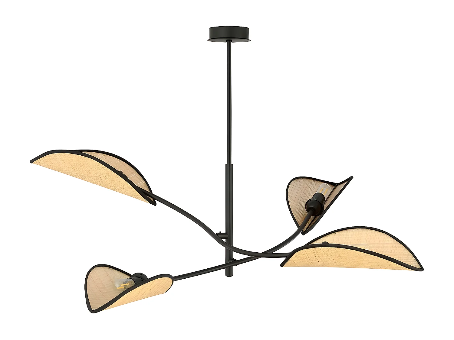 Hanglamp Lotus 2, Bruin, 102x51x102 cm, Seven Design