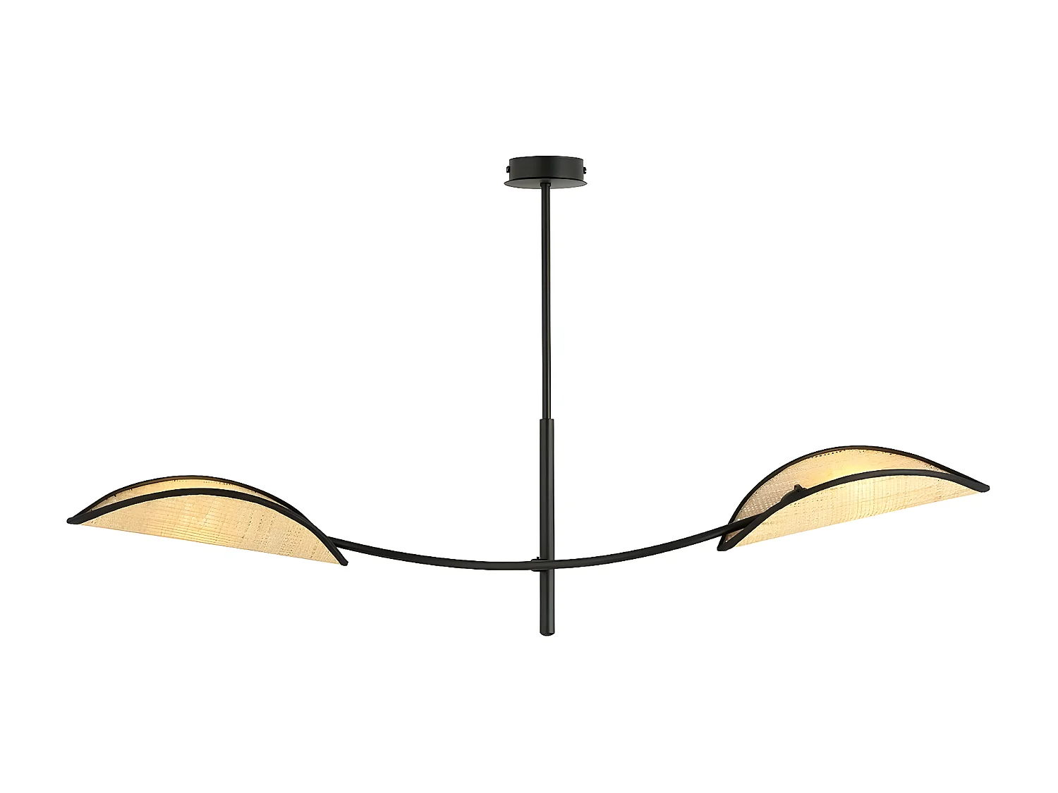 Lampa Wisząca Lotos, Brązowy, 103x60x11 cm, Seven Design