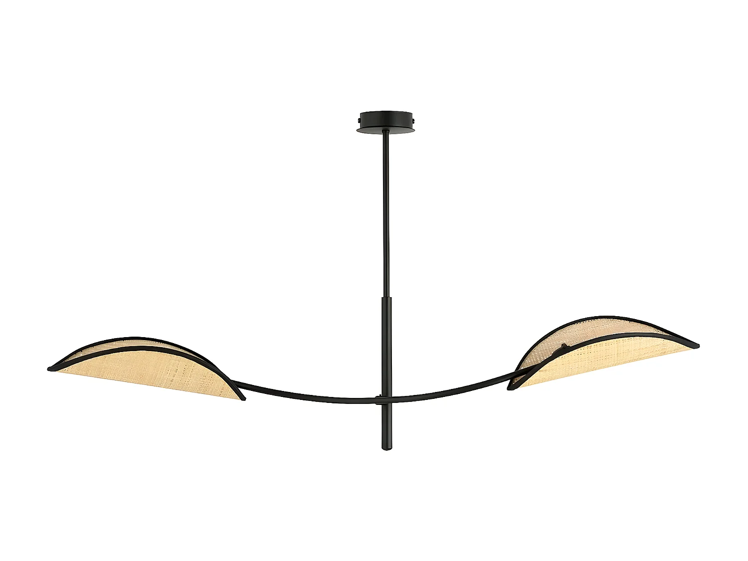 Lampa Wisząca Lotos, Brązowy, 103x60x11 cm, Seven Design