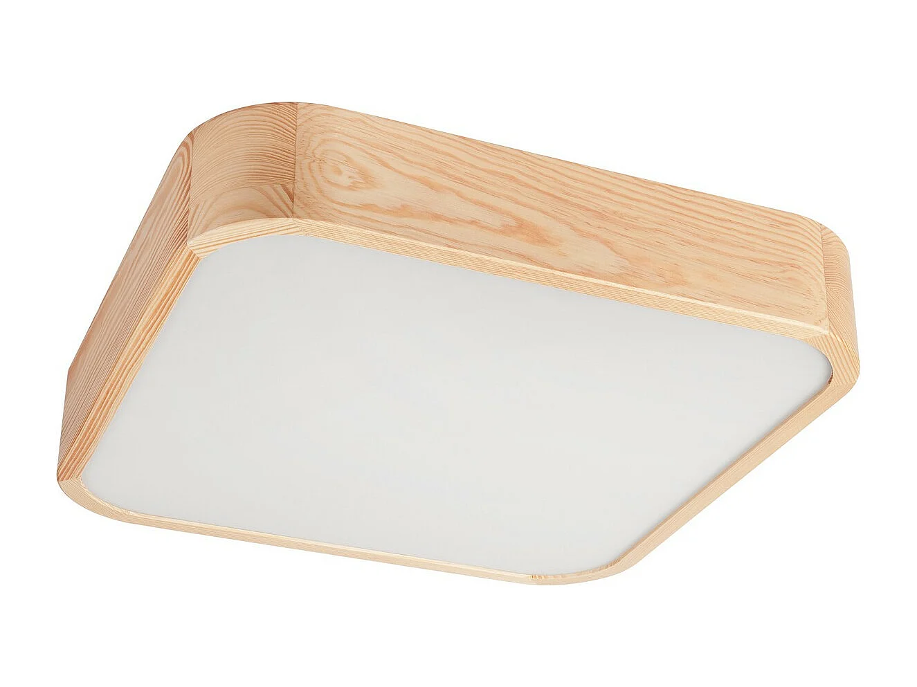 Candeeiro de Teto Gaspar 3, Castanho, 45x45x8 cm, Seven Design