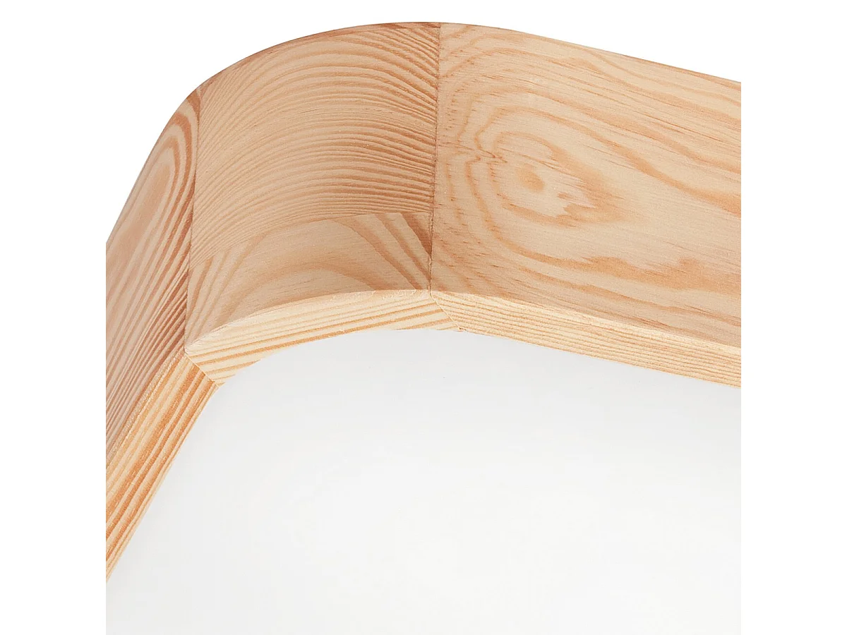 Candeeiro de Teto Gaspar 3, Castanho, 45x45x8 cm, Seven Design