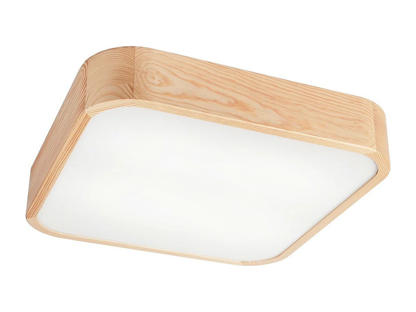 Candeeiro de Teto Gaspar 3, Castanho, 45x45x8 cm, Seven Design