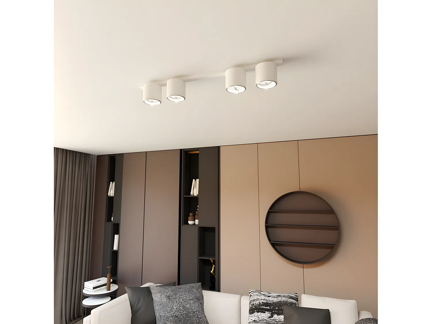 Plafondlamp Nano, Wit, 90x11,5x11,5 cm, Epikasa