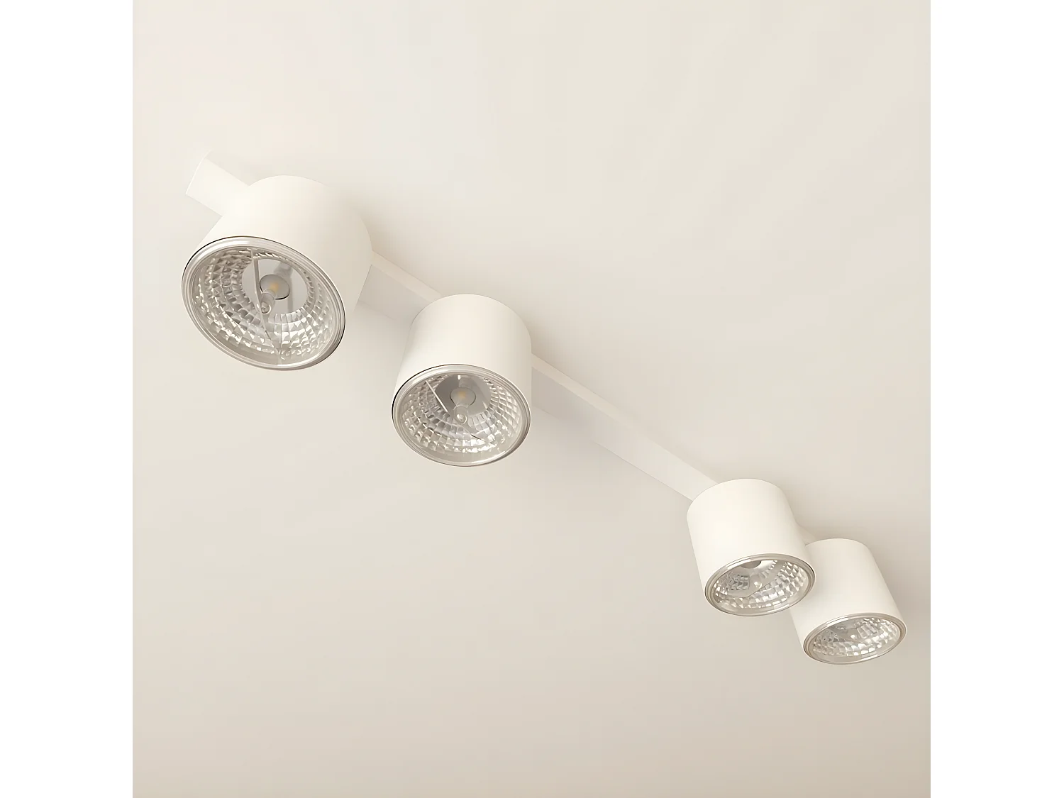 Plafondlamp Nano, Wit, 90x11,5x11,5 cm, Epikasa