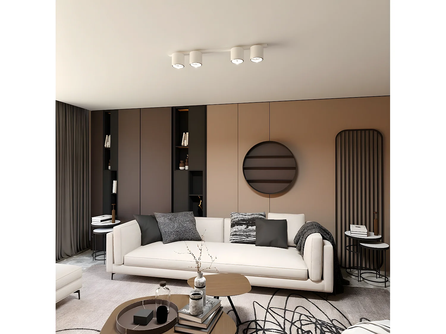 Plafondlamp Nano, Wit, 90x11,5x11,5 cm, Epikasa