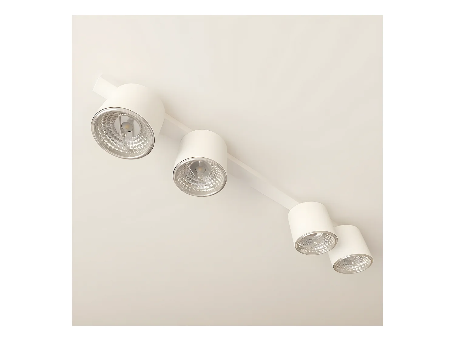 Plafondlamp Nano, Wit, 90x11,5x11,5 cm, Epikasa