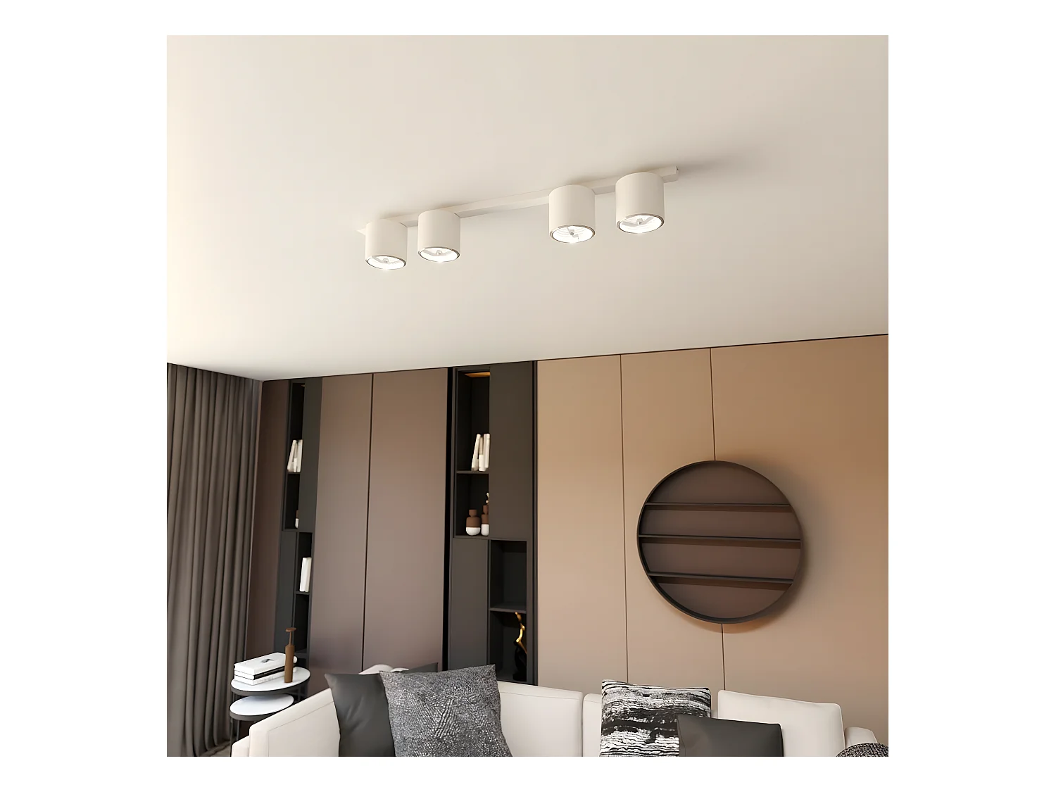 Plafondlamp Nano, Wit, 90x11,5x11,5 cm, Epikasa