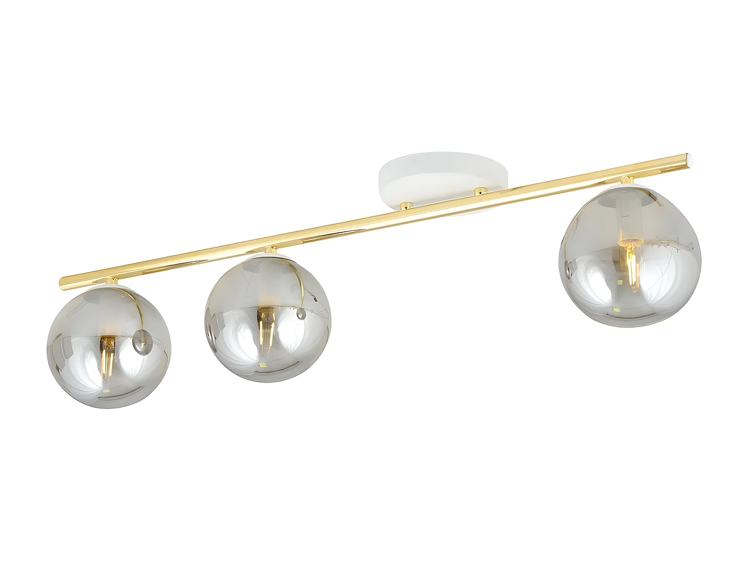 Plafonnier Monza 2, Or, 80x20x14 cm, Seven Design