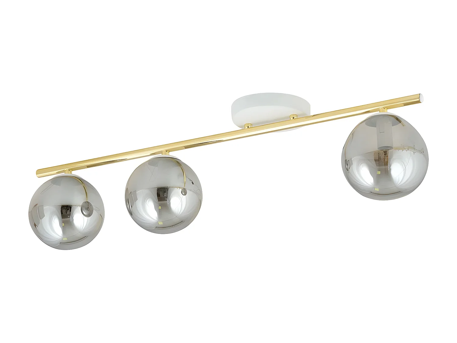 Plafonnier Monza 2, Or, 80x20x14 cm, Seven Design