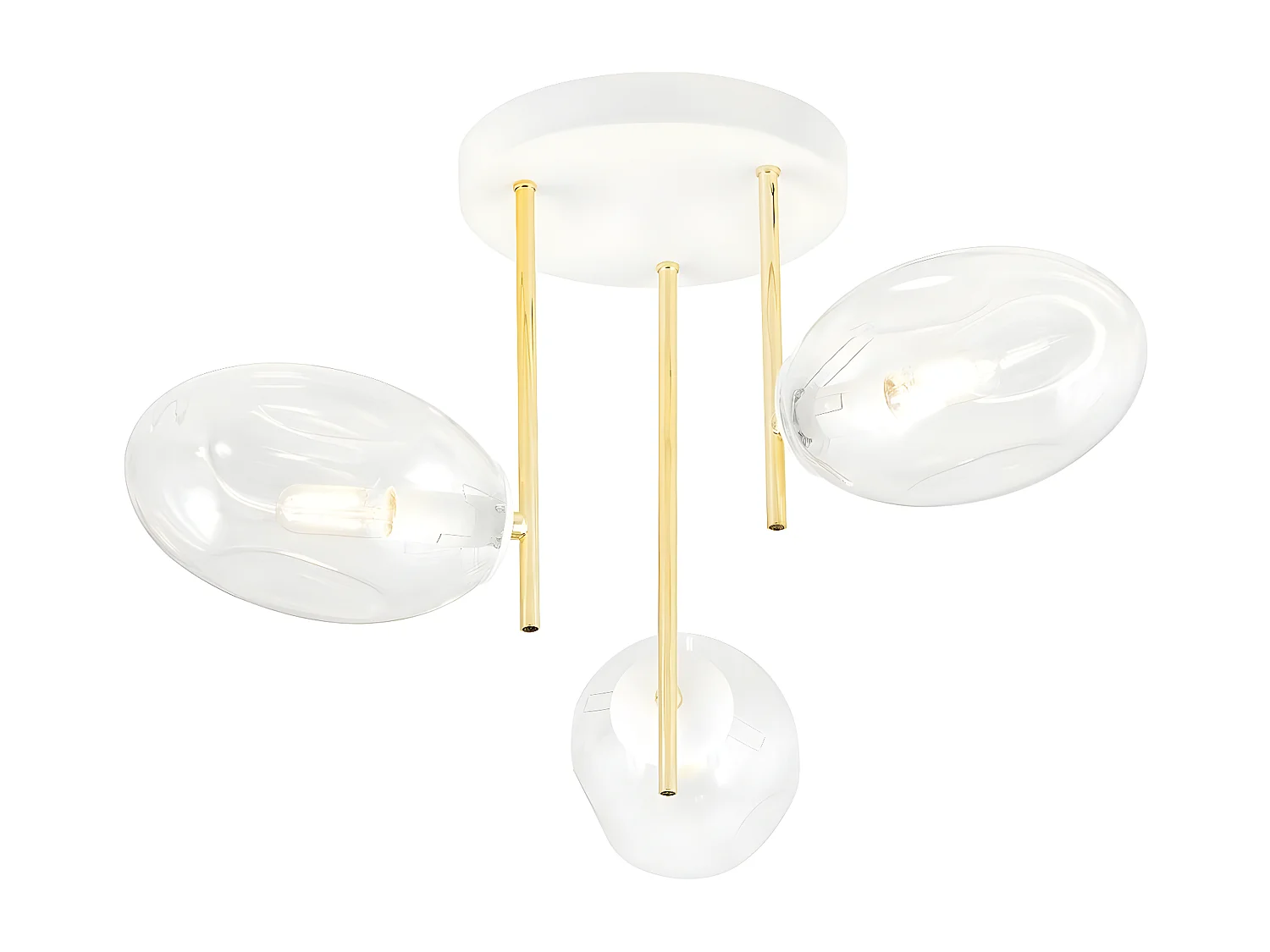 Plafonnier Argo, Blanc, 38x32,5x38 cm, EPIKASA