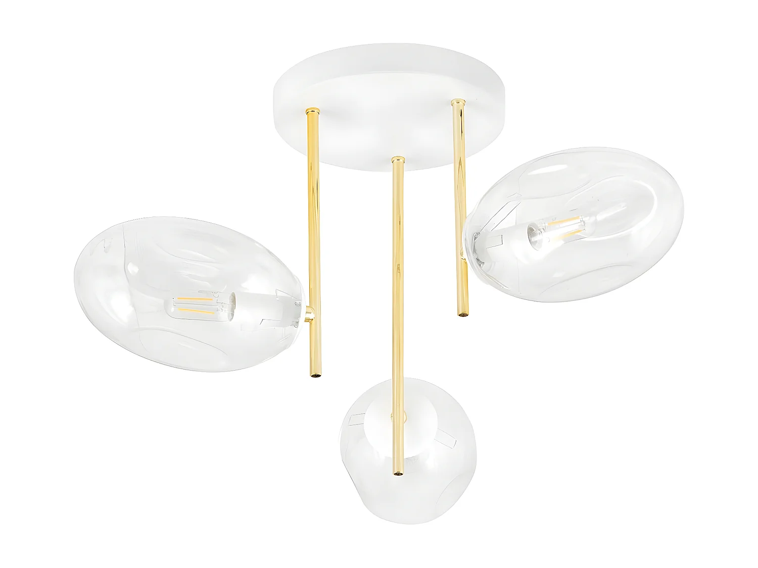 Plafonnier Argo, Blanc, 38x32,5x38 cm, EPIKASA