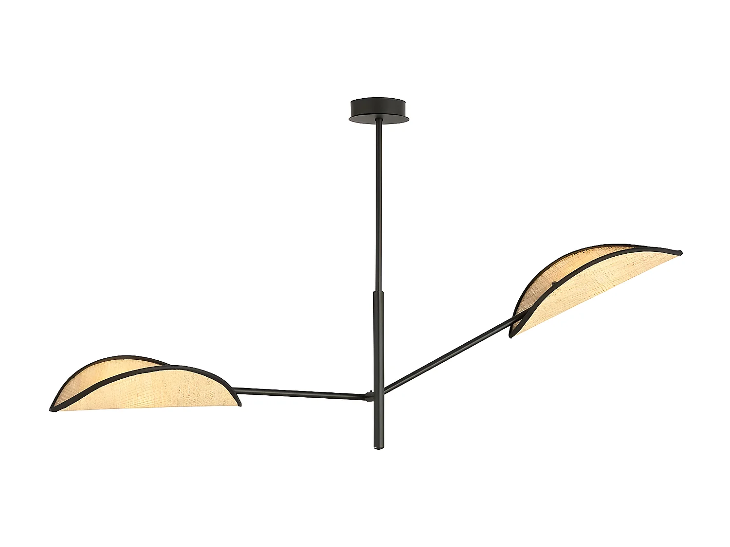 Candeeiro Suspenso Vene, Preto, 102x51x11 cm, EPIKASA
