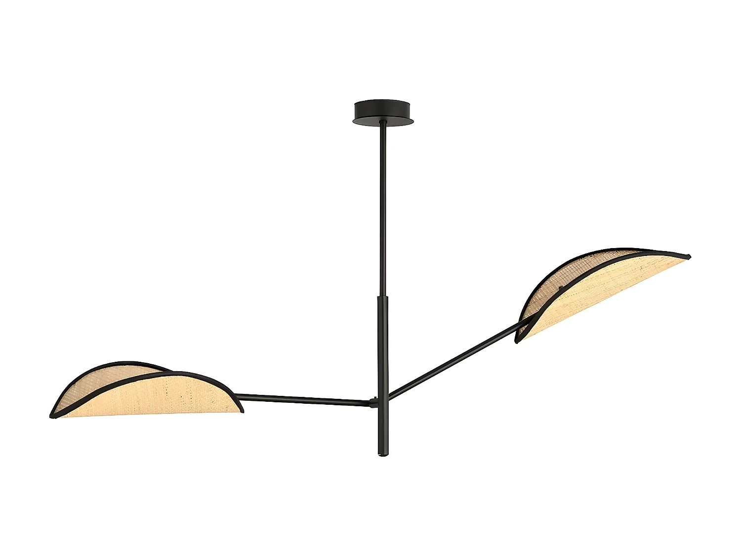 Candeeiro Suspenso Vene, Preto, 102x51x11 cm, EPIKASA