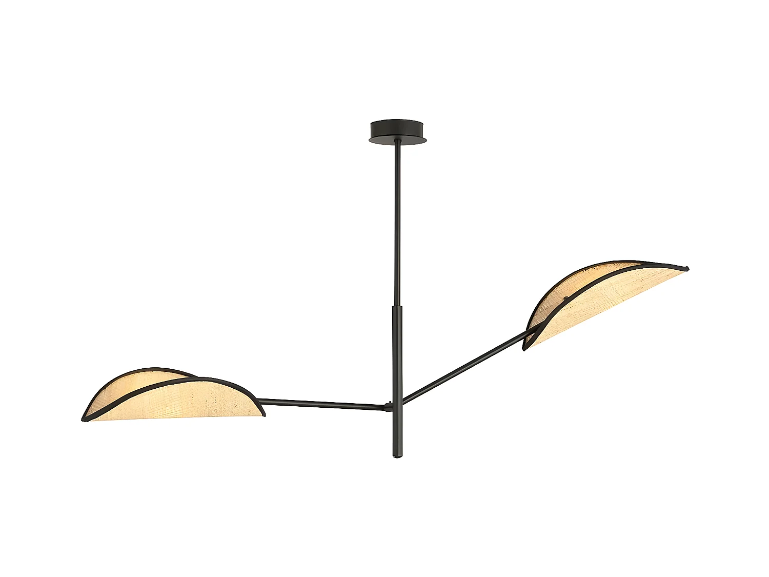 Candeeiro Suspenso Vene, Preto, 102x51x11 cm, EPIKASA
