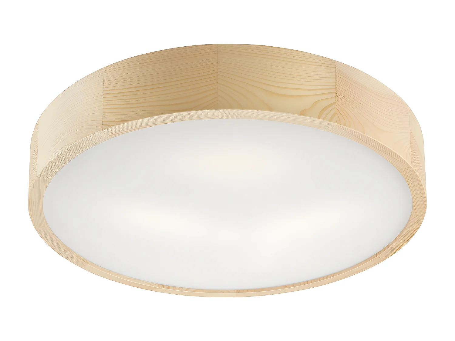 Plafondlamp Eveline, Bruin, 47x47x8 cm, EPIKASA