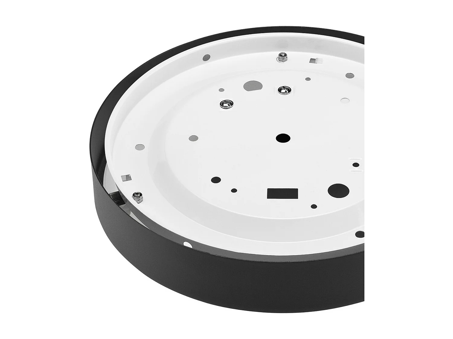 Plafondlamp Dante, Zwart, 26x26x8 cm, Seven Design