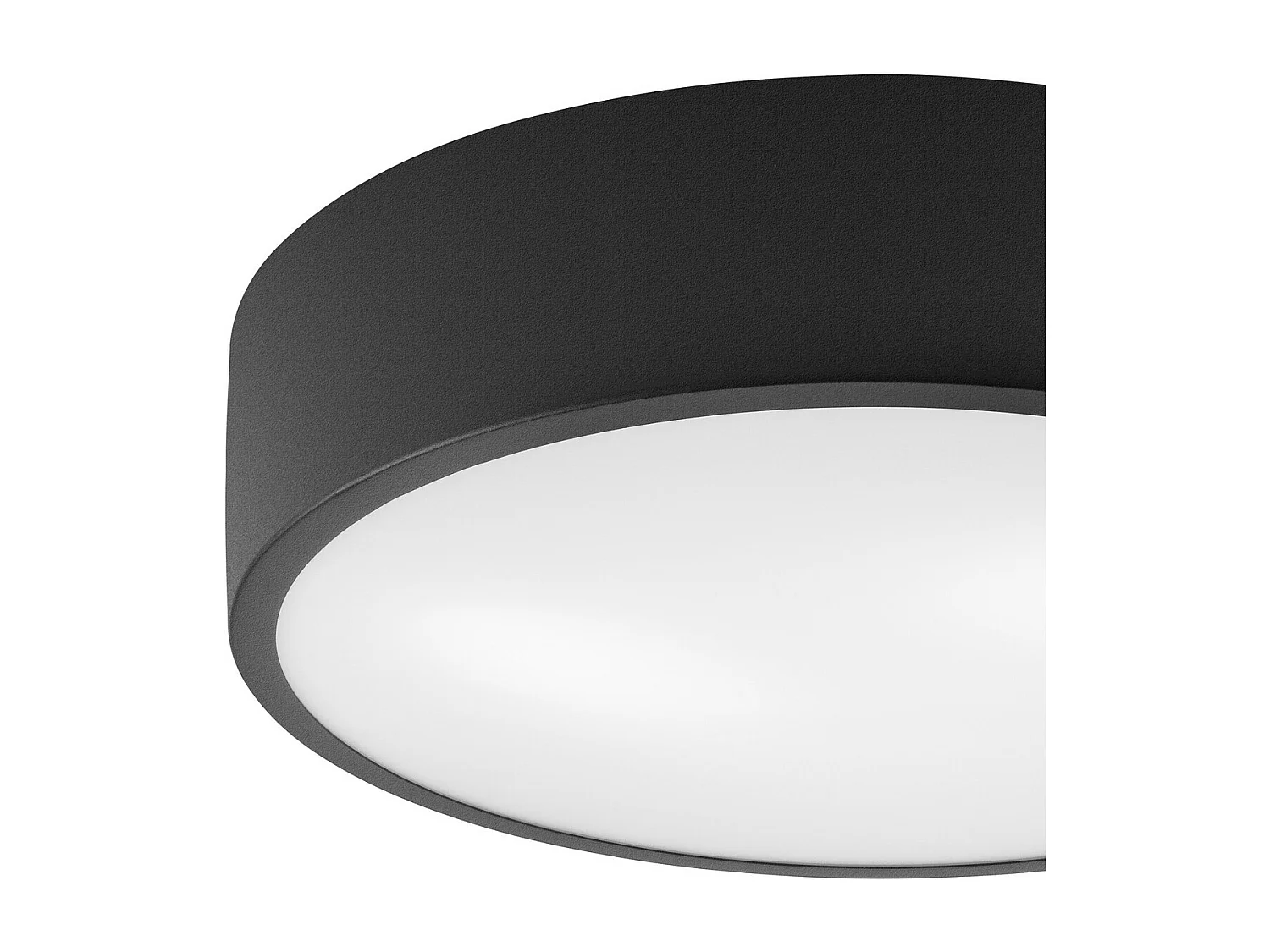Plafondlamp Dante, Zwart, 26x26x8 cm, Seven Design
