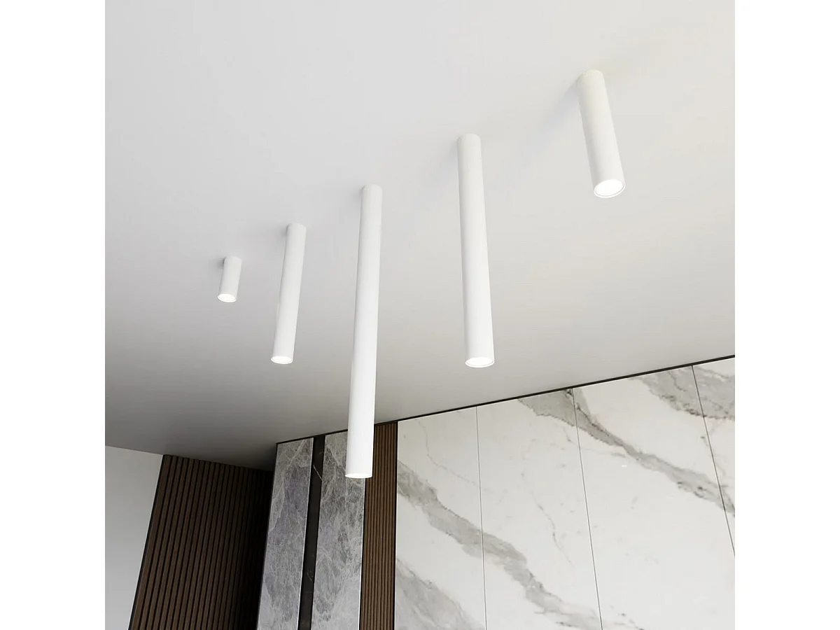 Plafondlamp Dante, Zwart, 26x26x8 cm, Seven Design