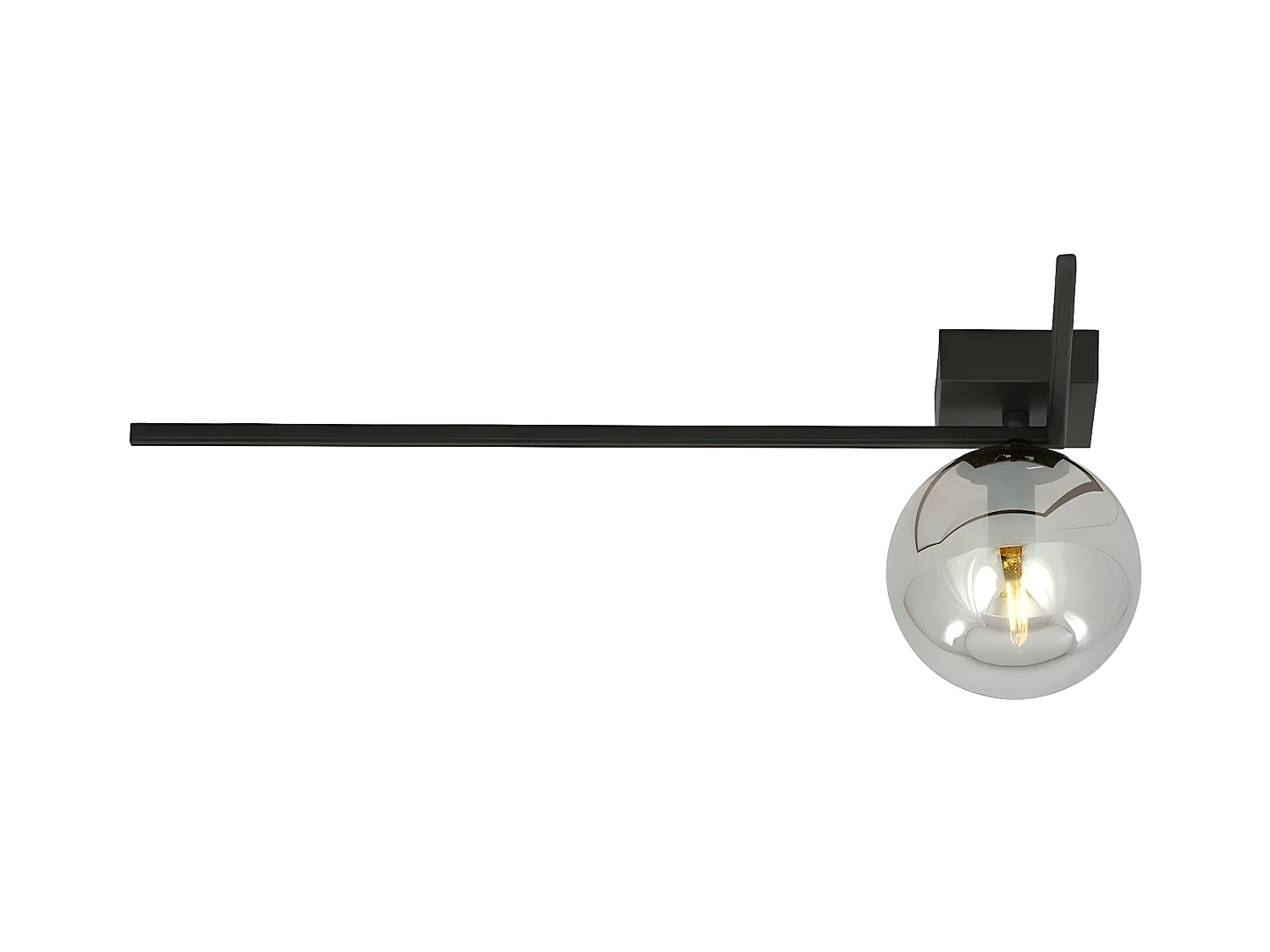 Plafondlamp Imago, Zwart, 50x21x18 cm, EPIKASA