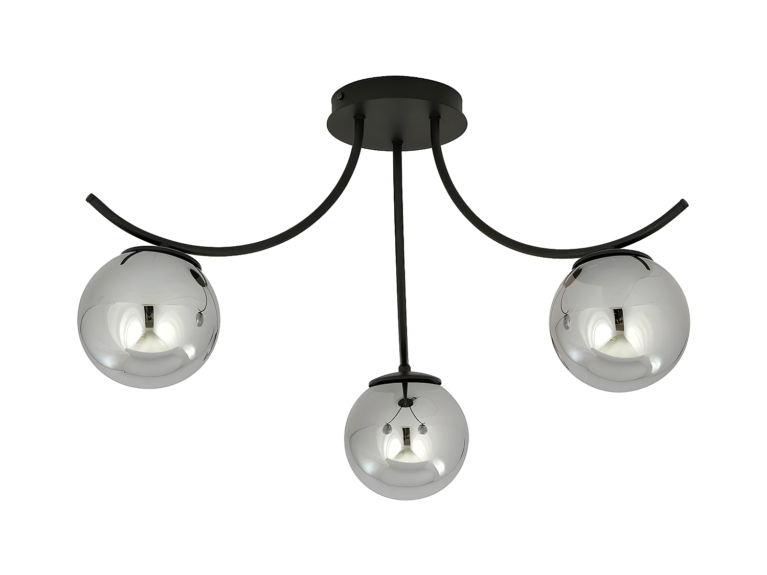 Lámpara de Techo Boston, Negro, 70x37x65 cm, EPIKASA