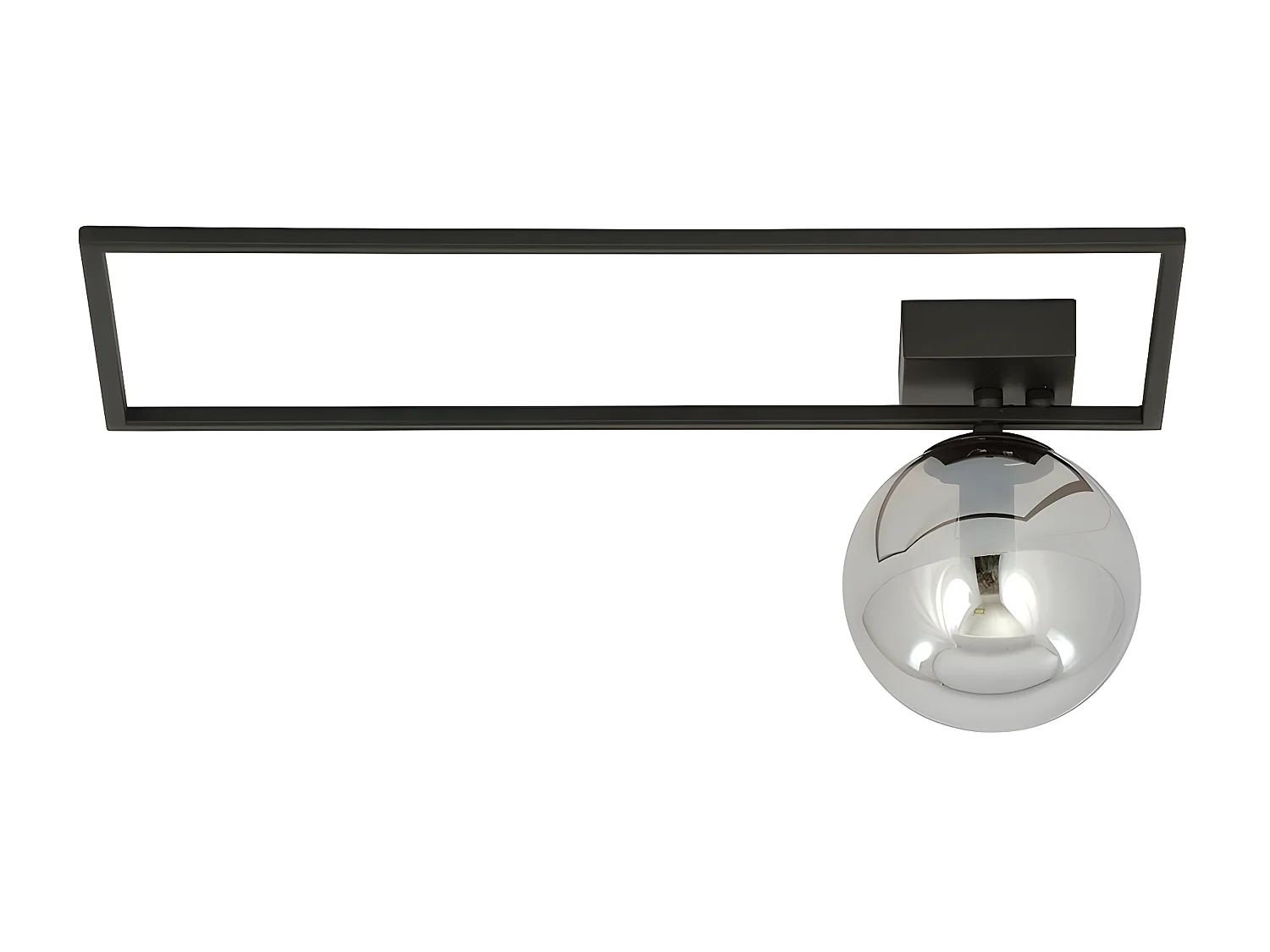 Plafonnier Imago 6, Noir, 50x21x18 cm, Seven Design