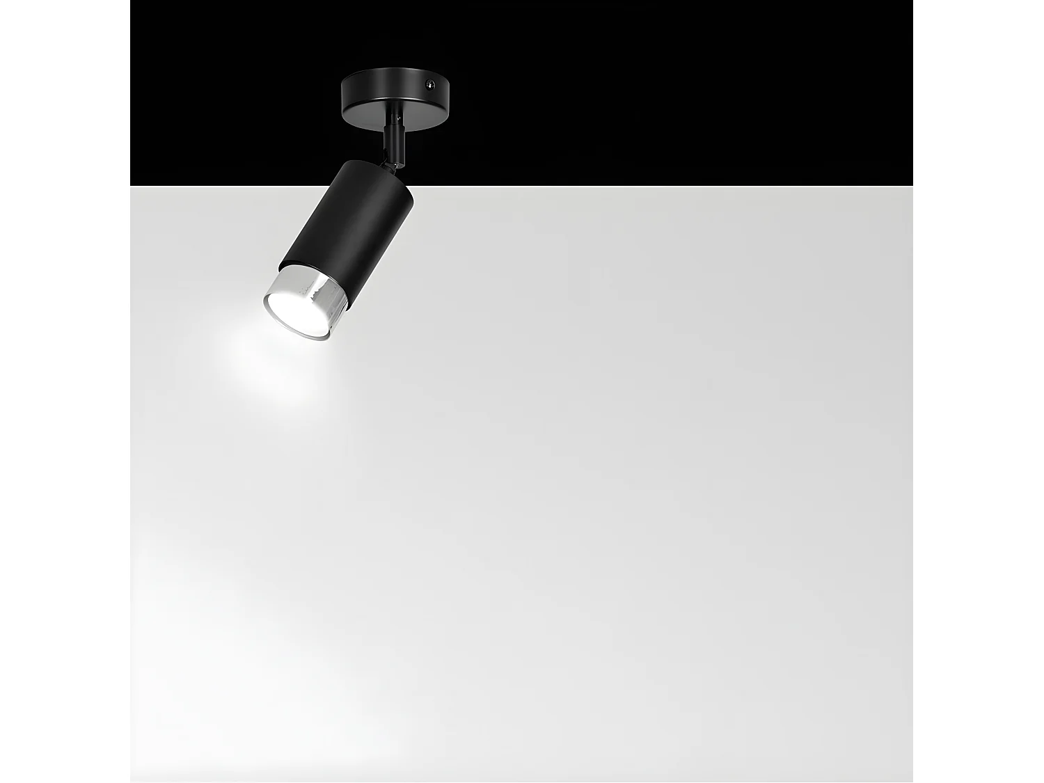 Candeeiro Hiro, Preto, 8x19x8 cm, EPIKASA