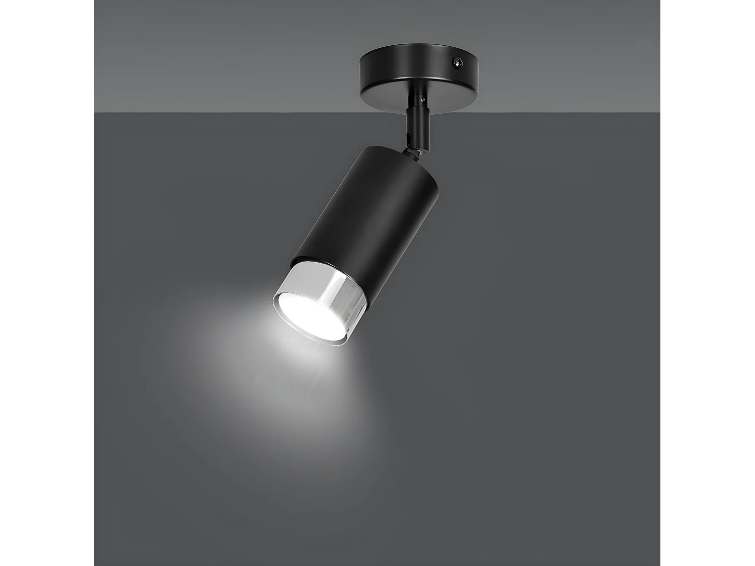 Candeeiro Hiro 2, Preto, 8x19x8 cm, Seven Design