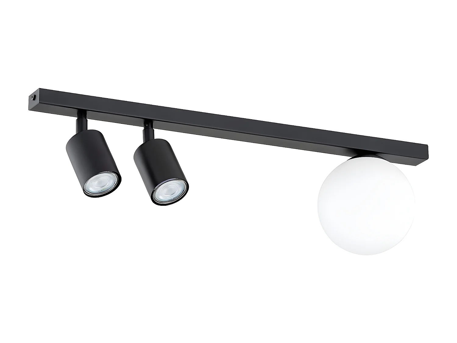 Candeeiro de Teto Baster, Preto, 60x17x14 cm, EPIKASA