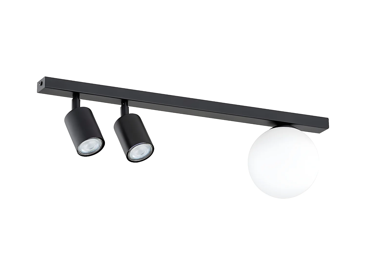 Candeeiro de Teto Baster, Preto, 60x17x14 cm, EPIKASA