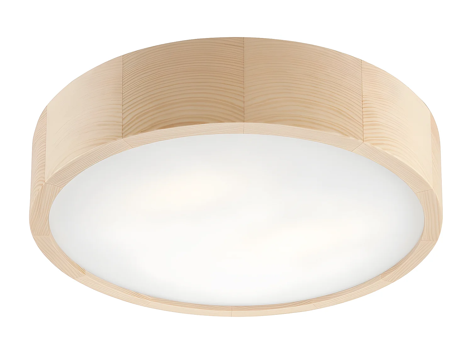 Plafonnier Eveline, Marron, 37x37x8 cm, EPIKASA