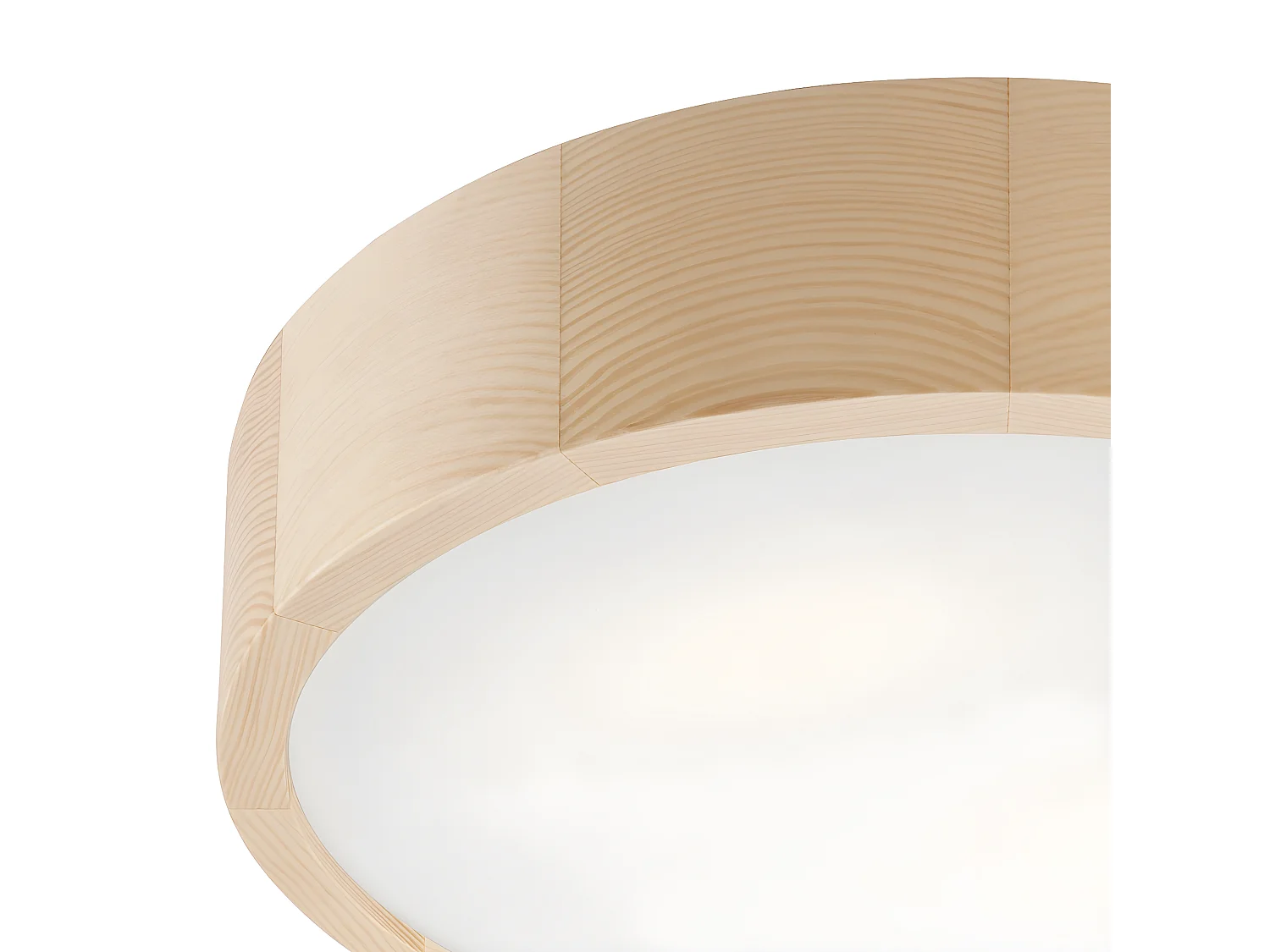 Plafonnier Eveline, Marron, 37x37x8 cm, EPIKASA