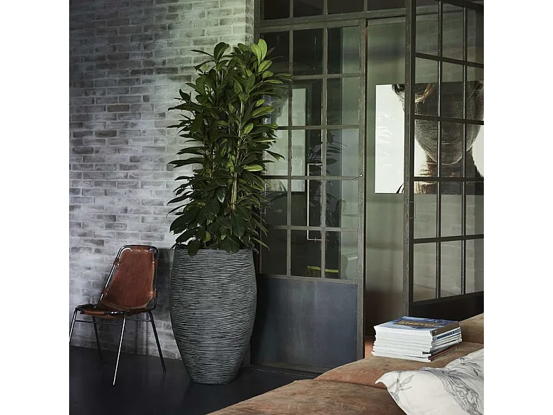 Jarrón  Rib elegante Deluxe gris antracita 45x72 cm