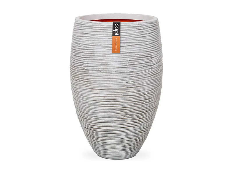 Jarrón  Rib elegante Deluxe 40x60 cm color marfil KOFI1131