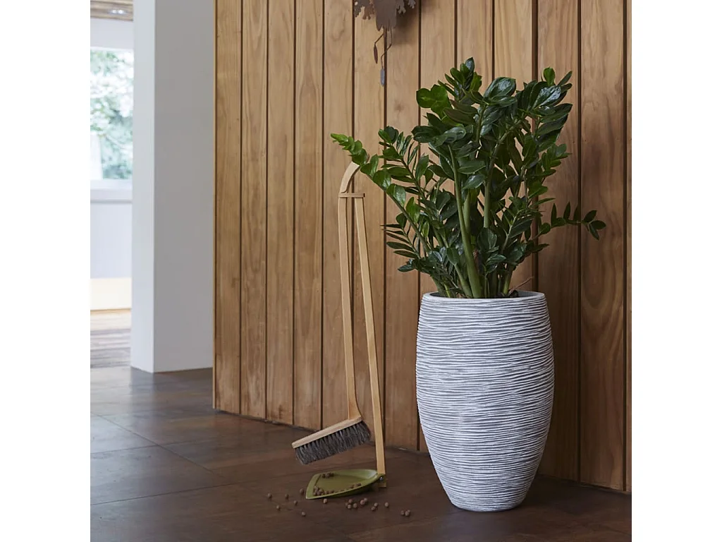 Pot à fleurs  Rib Élégant Deluxe 40 x 60 cm Ivoire KOFI1131