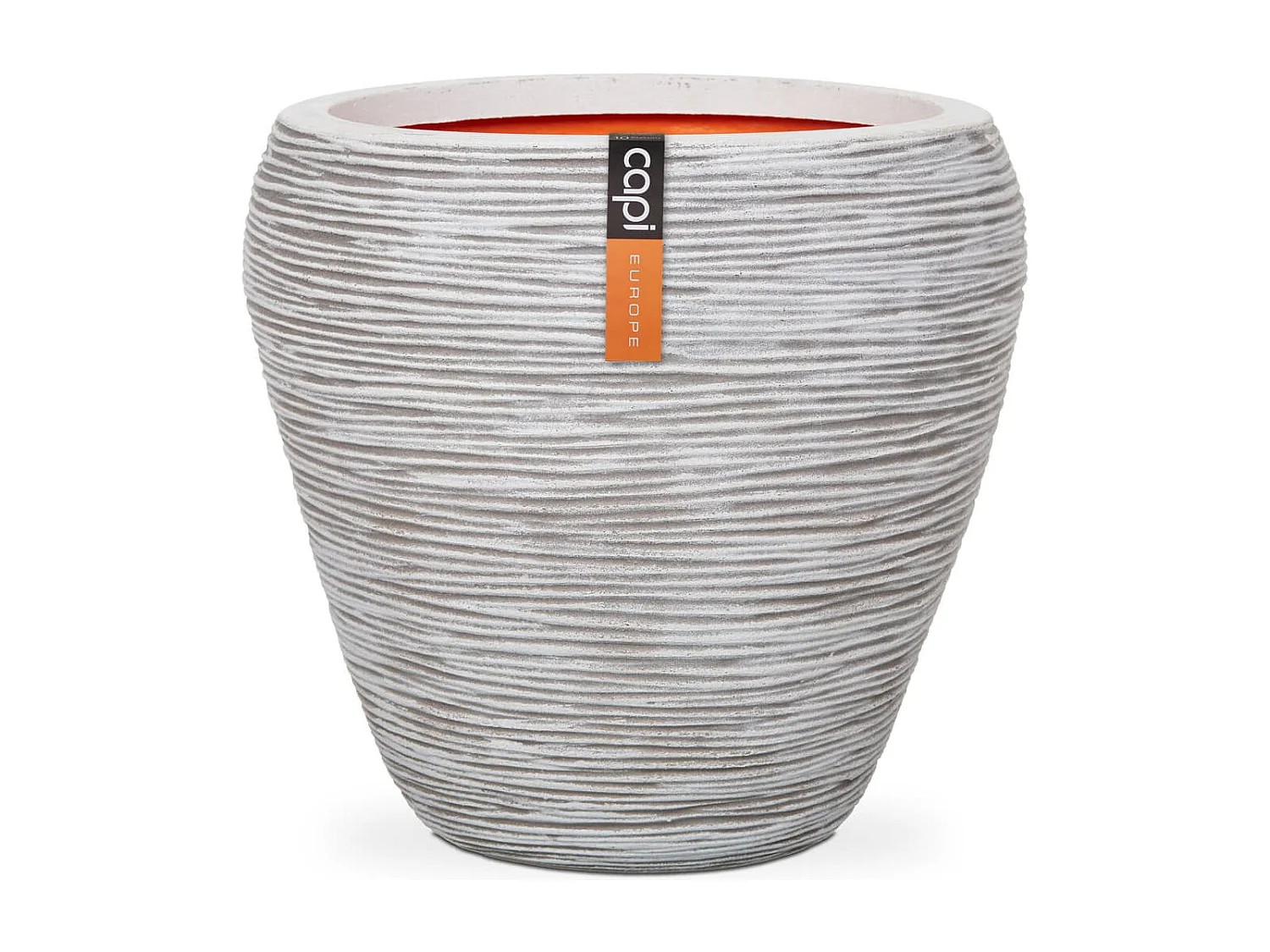 Pot à fleurs  Rib Conique 42 x 38 cm Ivoire KOFI362