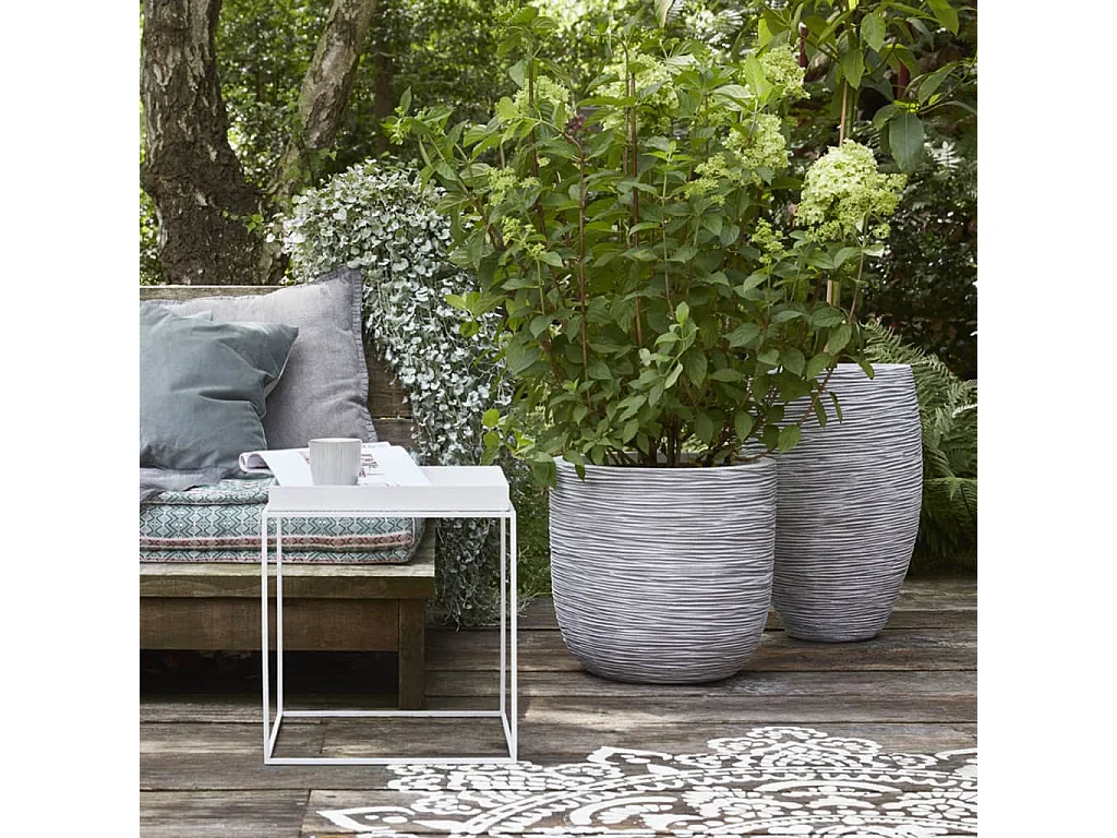 Vaso  Rib elegante Deluxe 45x72 cm marfim