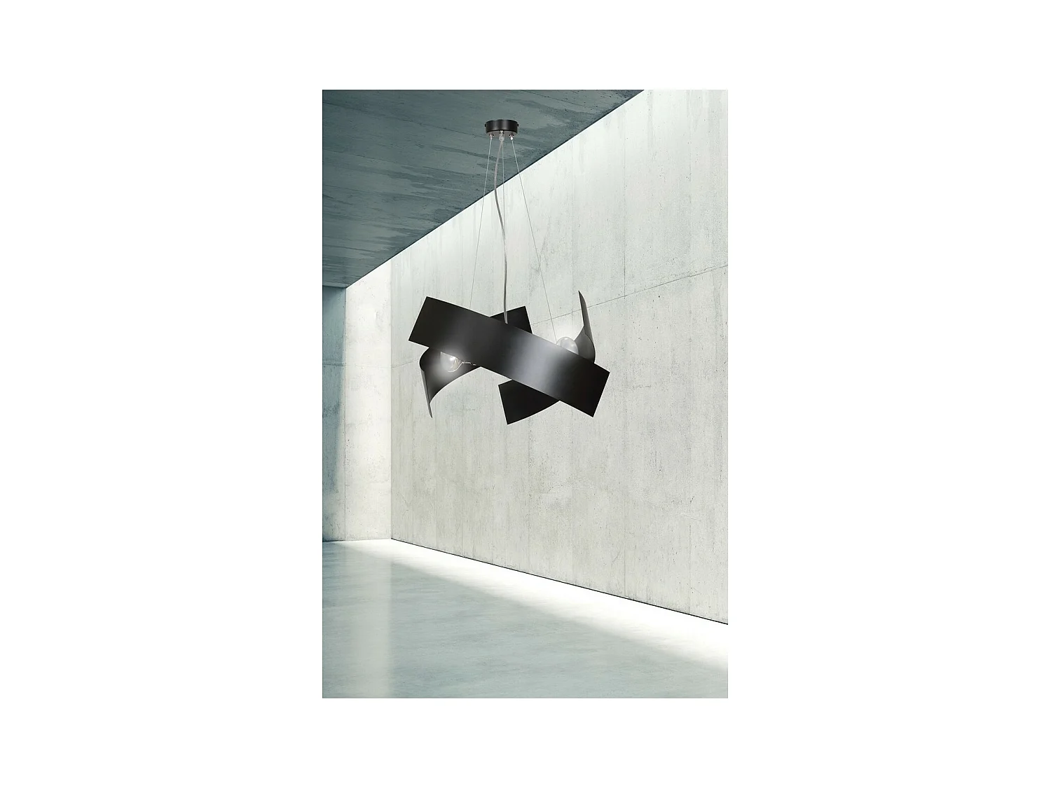 Suspension Modo, Noir, 45x100x45 cm, EPIKASA