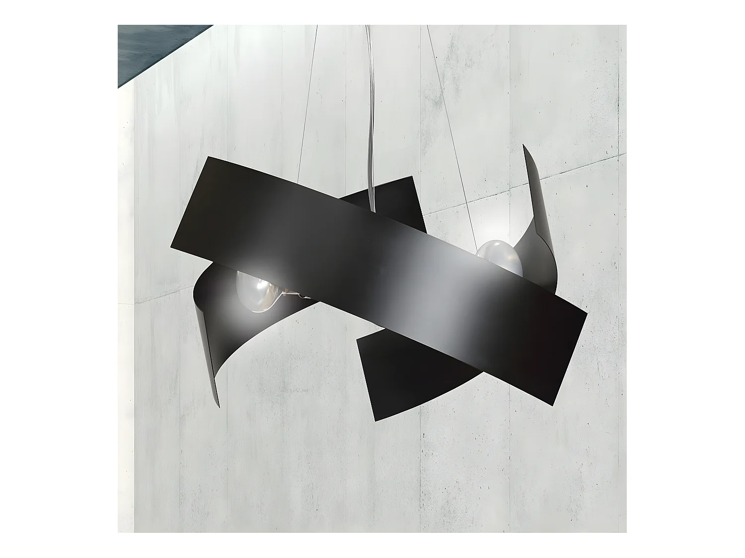 Suspension Modo, Noir, 45x100x45 cm, EPIKASA