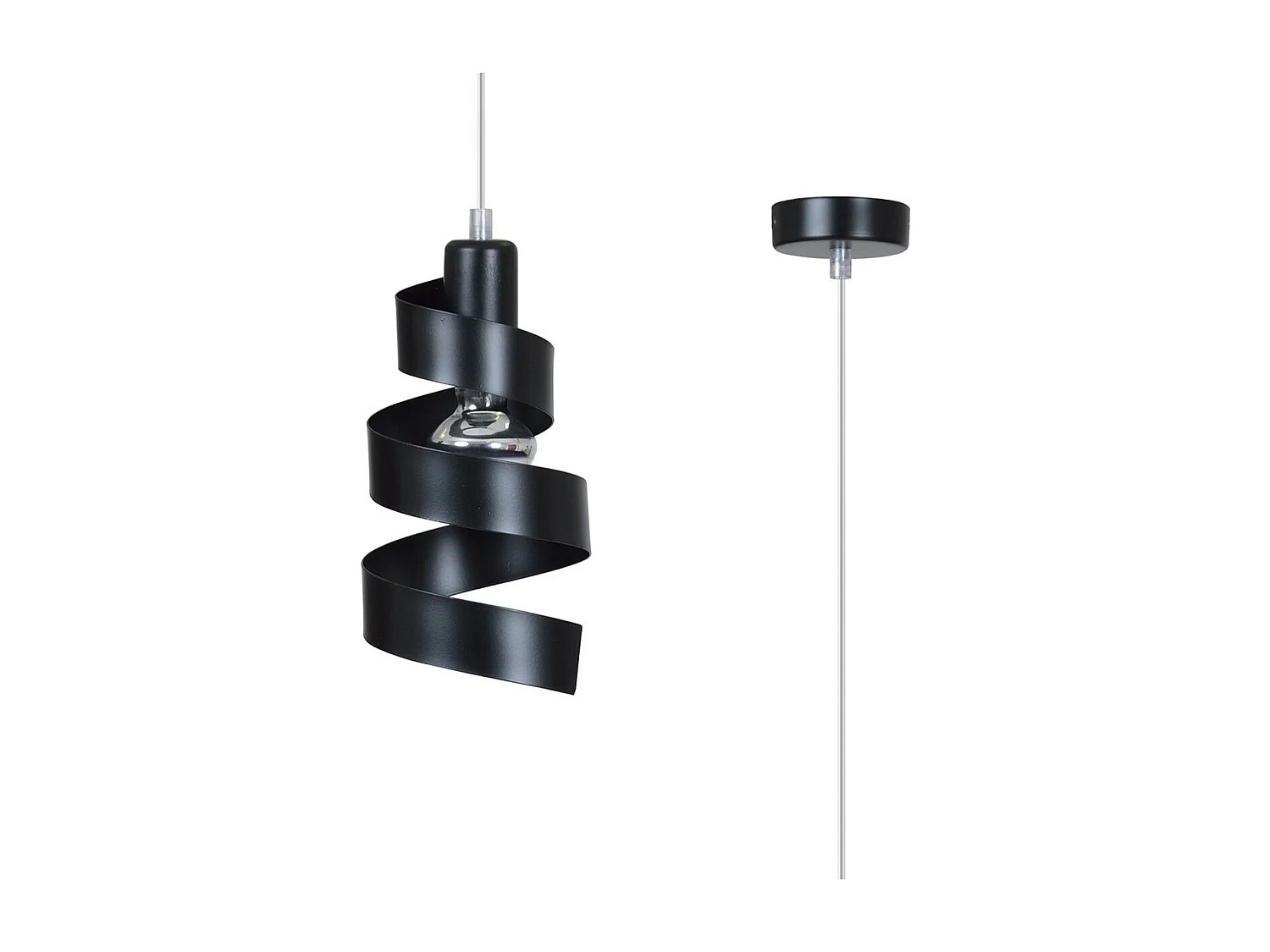 Suspension Saga, Noir, 16x100x14 cm, Seven Design