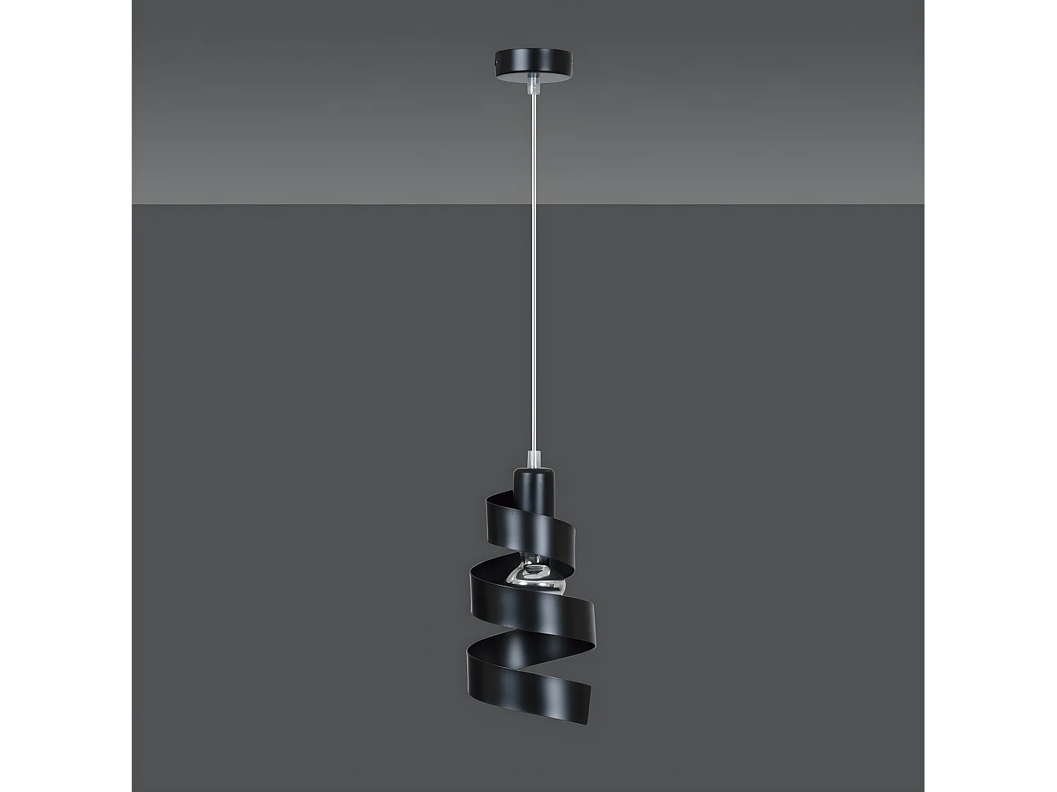 Suspension Saga, Noir, 16x100x14 cm, Seven Design