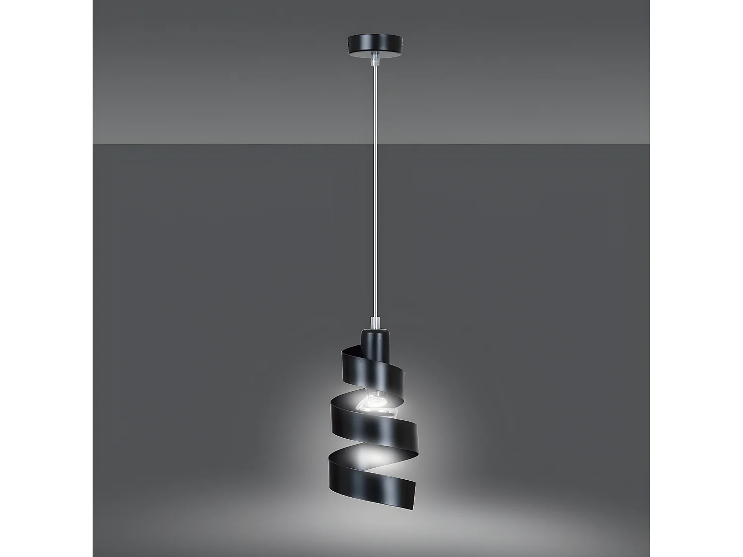 Suspension Saga, Noir, 16x100x14 cm, Seven Design